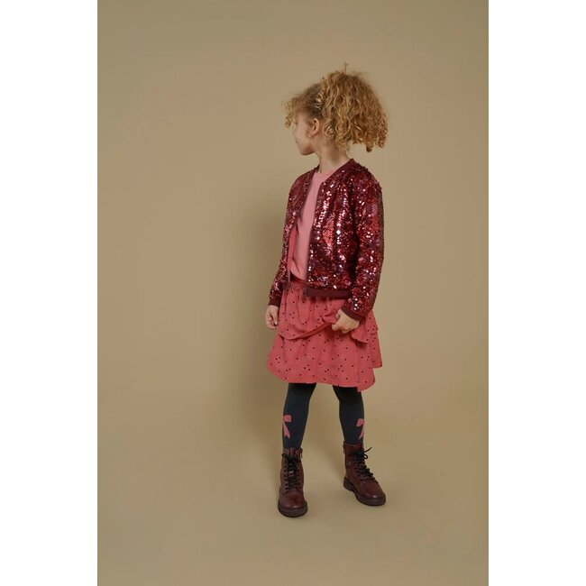 Jubel - Rok AOP Roze - Queen Of Hearts