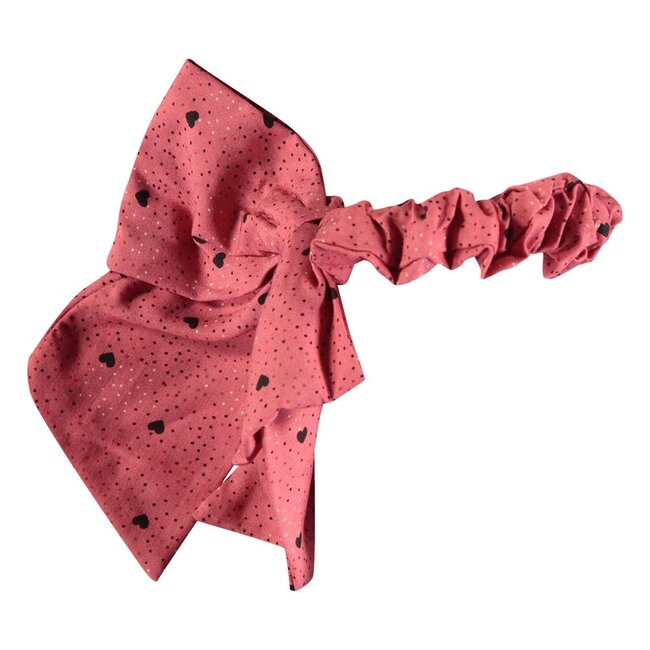 Jubel - Haar Scrunchie Strik Roze - Queen Of Hearts