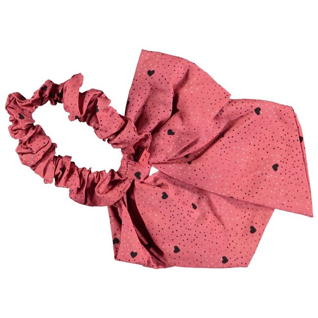 Jubel - Haar Scrunchie Strik Roze - Queen Of Hearts