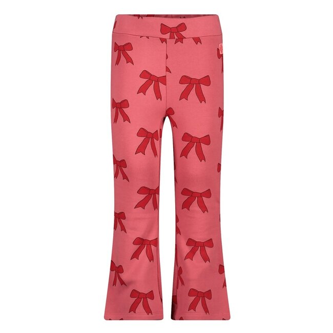 Jubel - Flared Broek AOP Roze - Queen Of Hearts