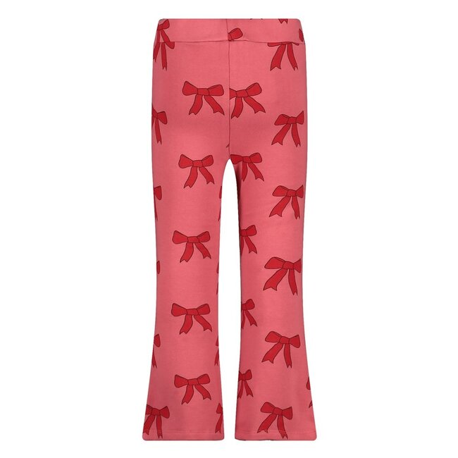 Jubel - Flared Broek AOP Roze - Queen Of Hearts