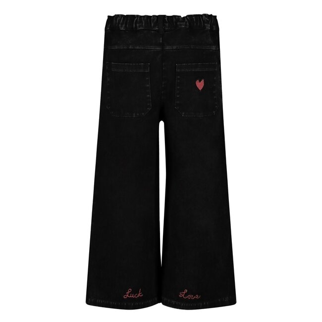 Jubel - Culotte Denim Look Antraciet - Queen Of Hearts