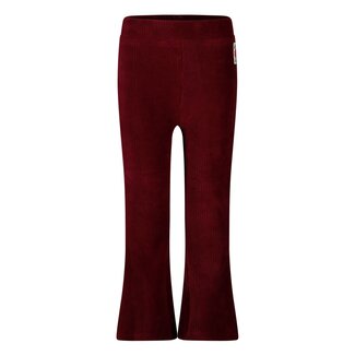 Jubel Jubel - Flared Broek Velours Rib Bordeaux - Queen Of Hearts