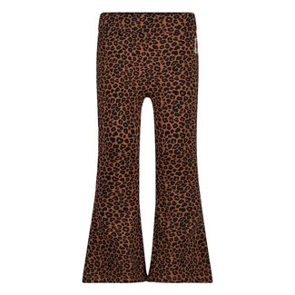 Jubel Jubel - Flared Broek AOP Bruin - Queen Of Hearts