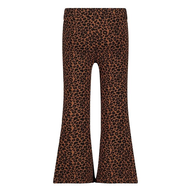 Jubel - Flared Broek AOP Bruin - Queen Of Hearts