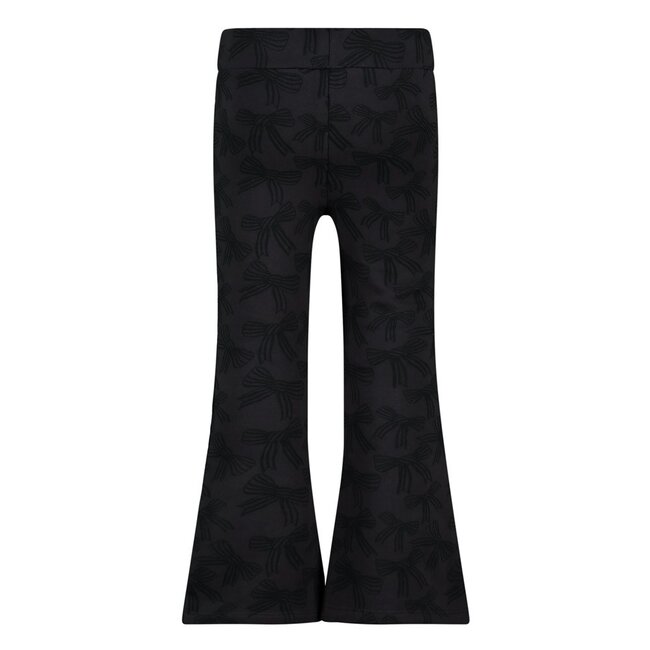 Jubel - Flared Broek AOP Antraciet - Queen Of Hearts