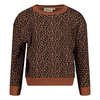 Jubel Jubel - Sweater AOP Bruin - Queen Of Hearts