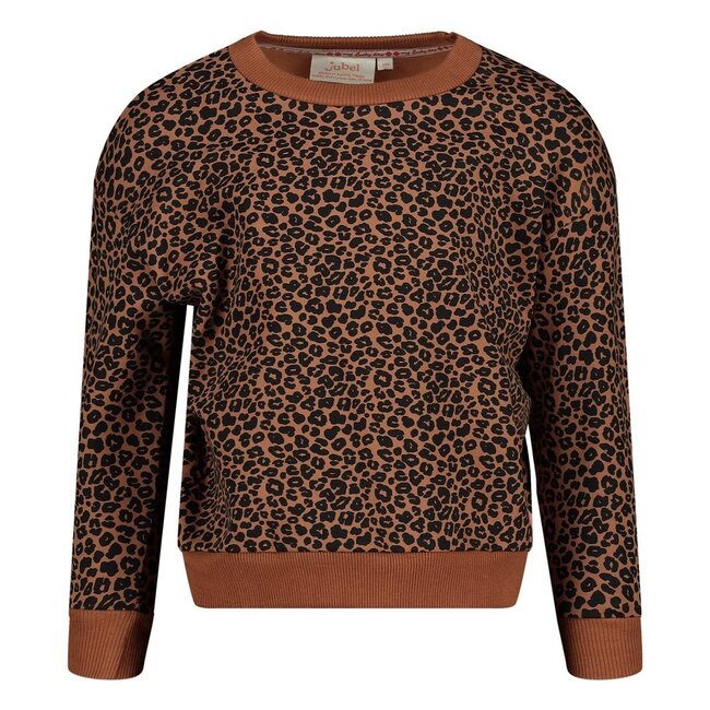 Jubel - Sweater AOP Bruin - Queen Of Hearts