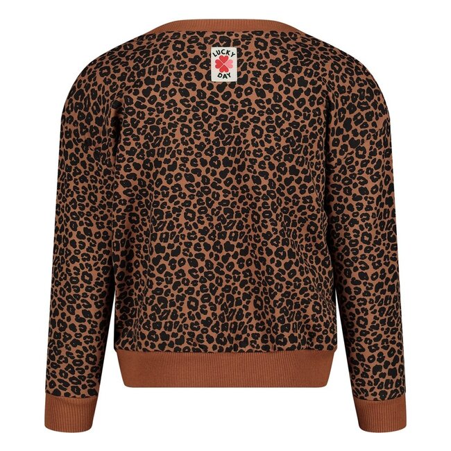 Jubel - Sweater AOP Bruin - Queen Of Hearts