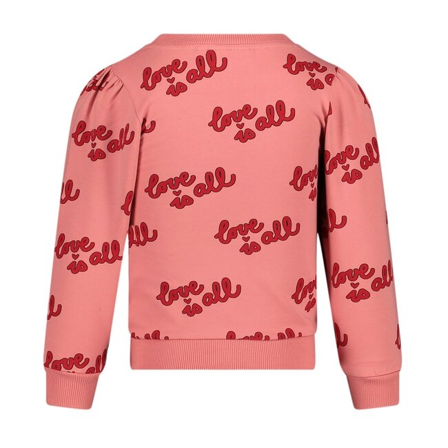Jubel - Sweater AOP Lichtroze - Queen Of Hearts