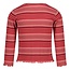 Jubel - Longsleeve Rib met Streep Lichtroze - Queen Of Hearts