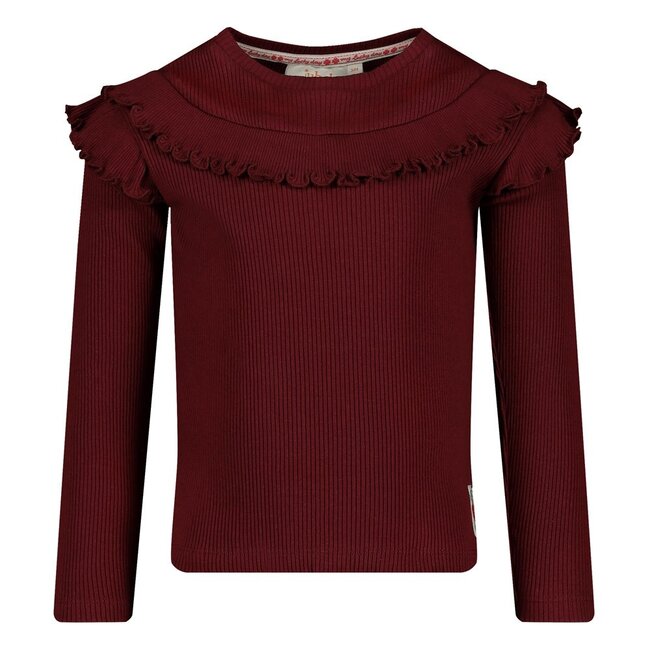 Jubel - Longsleeve Rib Bordeaux - Queen Of Hearts