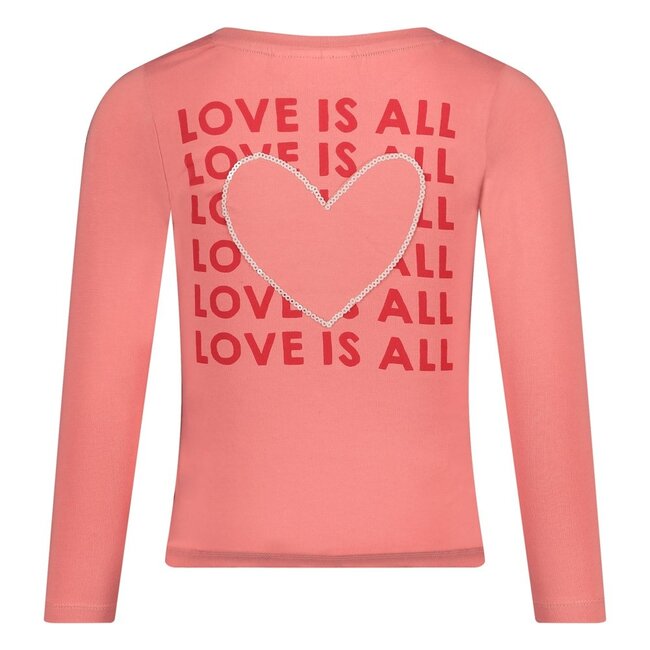 Jubel - Longsleeve Lichtroze - Queen Of Hearts