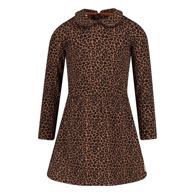 Jubel - Jurk AOP Bruin - Queen Of Hearts