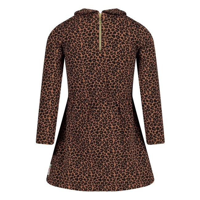 Jubel - Jurk AOP Bruin - Queen Of Hearts