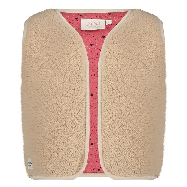 Jubel - Teddy Gilet Offwhite - Queen Of Hearts