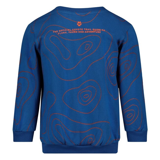 Sturdy - Sweater AOP Blauw - Chasing Trails