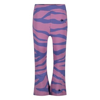 Jubel Jubel - Flared Broek AOP Violet - Wild Soul