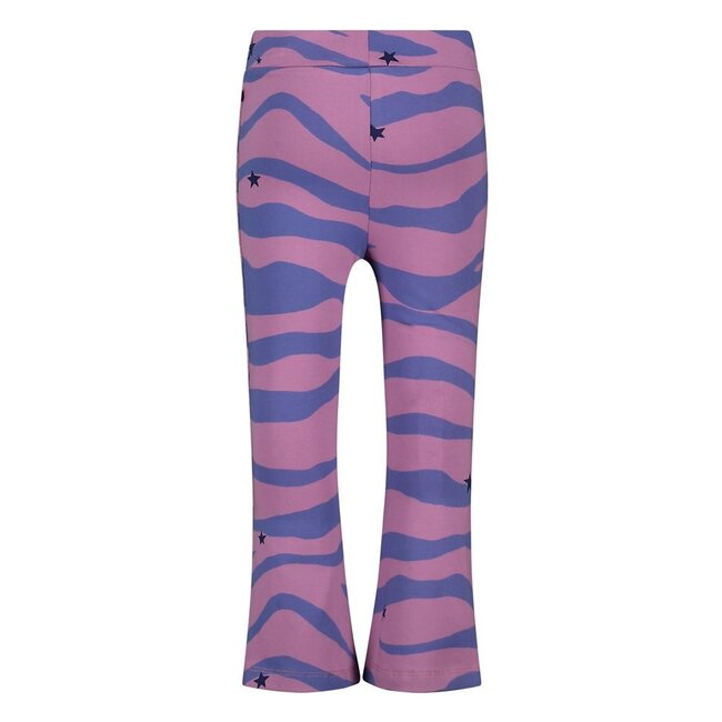 Jubel - Flared Broek AOP Violet - Wild Soul