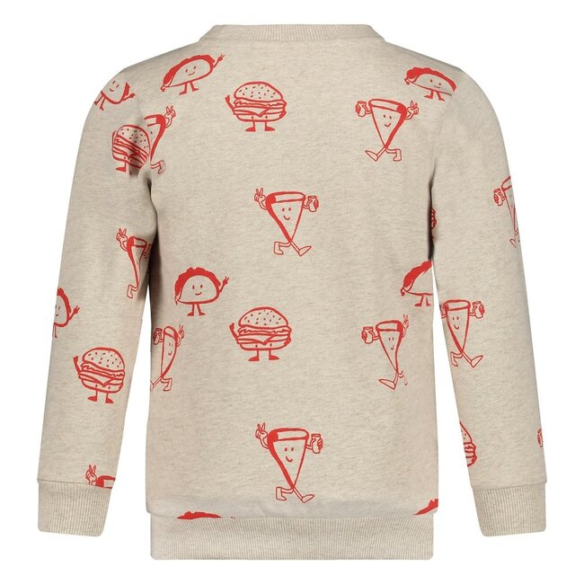 Sturdy - Sweater AOP Offwhite Melange - Couch Club