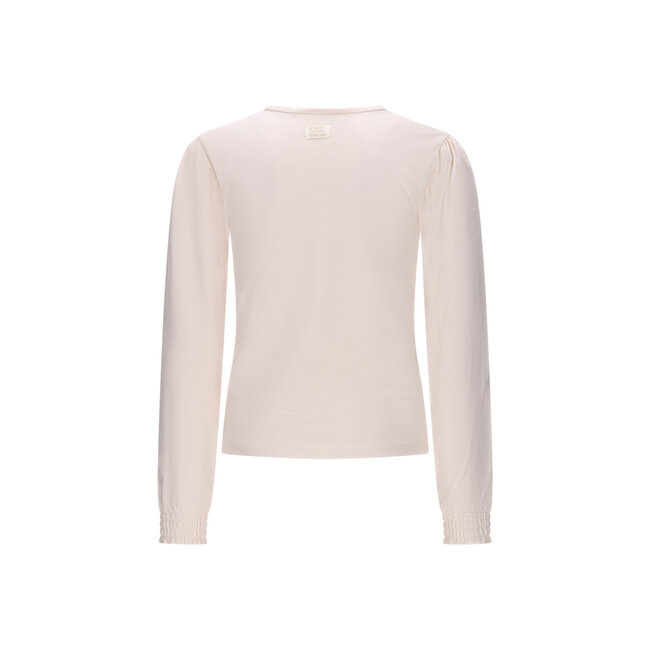 Le Chic - Bow Print T-shirt Nonsy - Warm Winter White