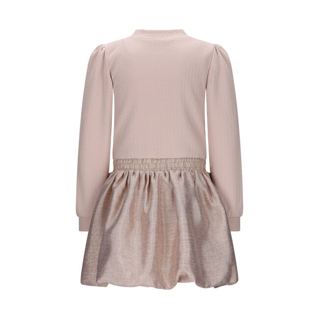 Le Chic - Knit and Glitter Dress Salloon - Café au Lait