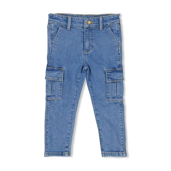 Sturdy - Cargo Broek Denim Blauw Denim - Winter Denims