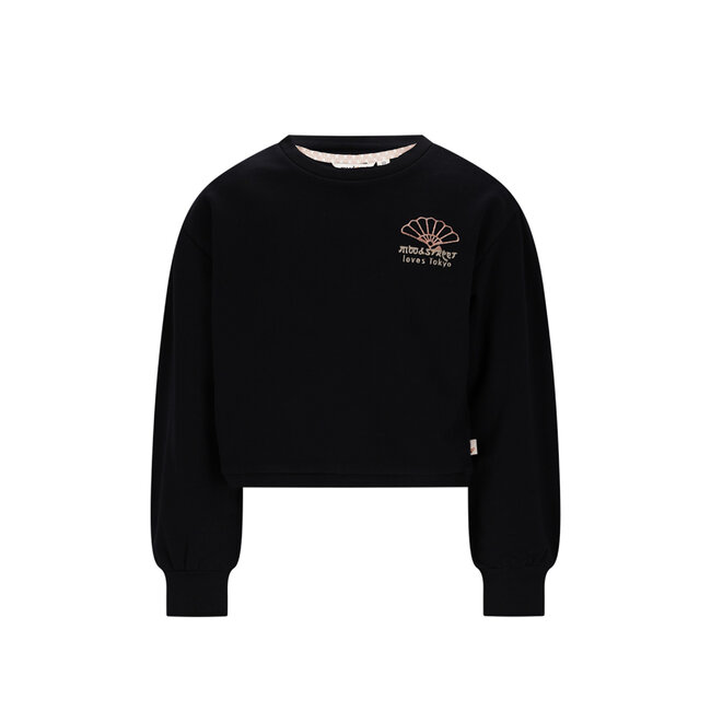 Moodstreet - Cropped Sweater Sota - Black