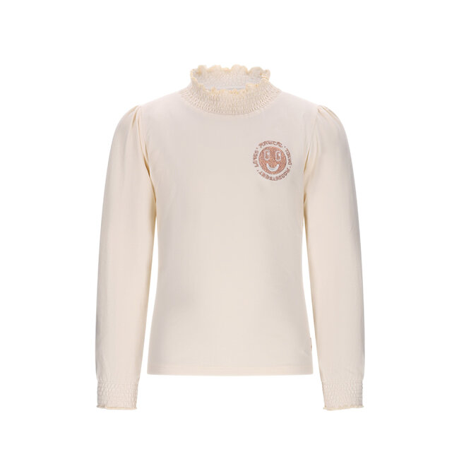 Moodstreet - Smock Neck Top Laure - Warm White