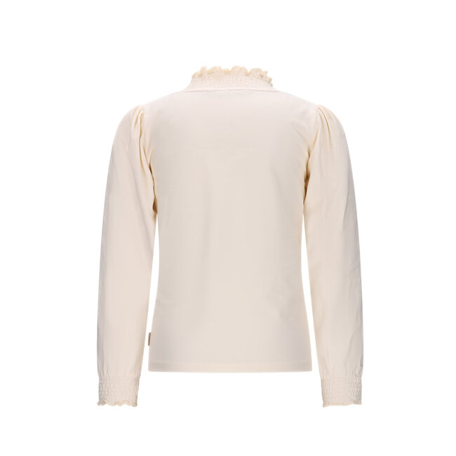 Moodstreet - Smock Neck Top Laure - Warm White