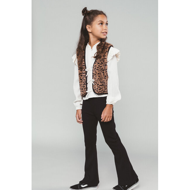 Moodstreet - Flared Trousers Bess - Black