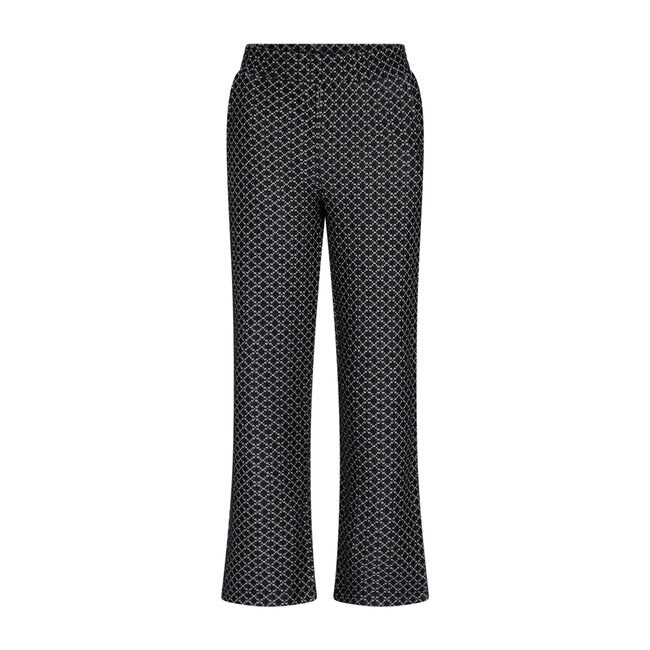 Moodstreet - Jacquard Trousers Belle - Black