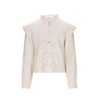 Moodstreet Moodstreet - Ruffles & Bows Blouse Akira - Warm White