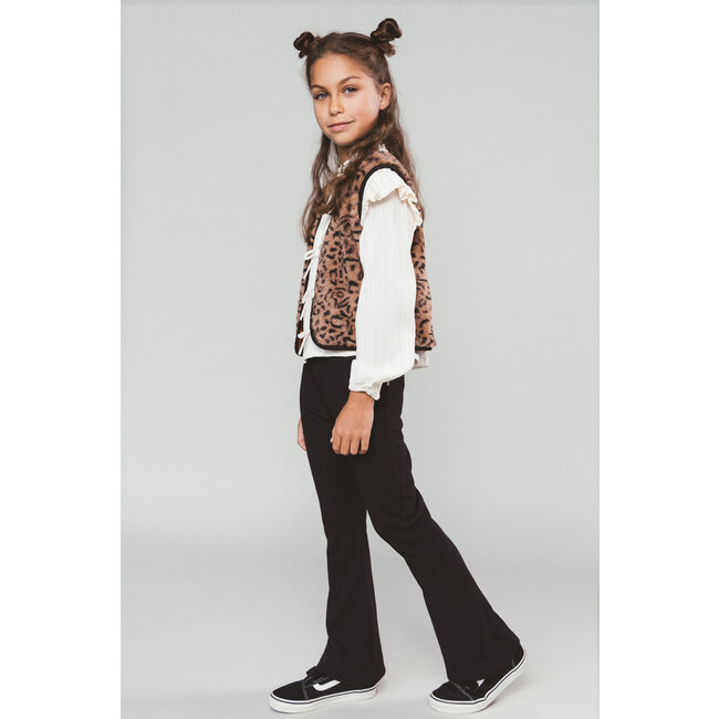 Moodstreet - Ruffles & Bows Blouse Akira - Warm White