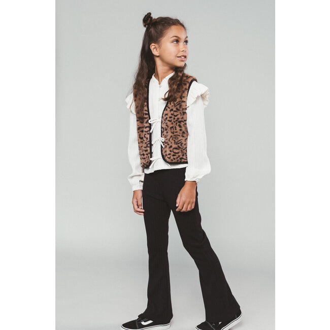 Moodstreet - Ruffles & Bows Blouse Akira - Warm White