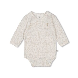 Feetje Feetje - Wikkelromper AOP Offwhite - Dear Autumn