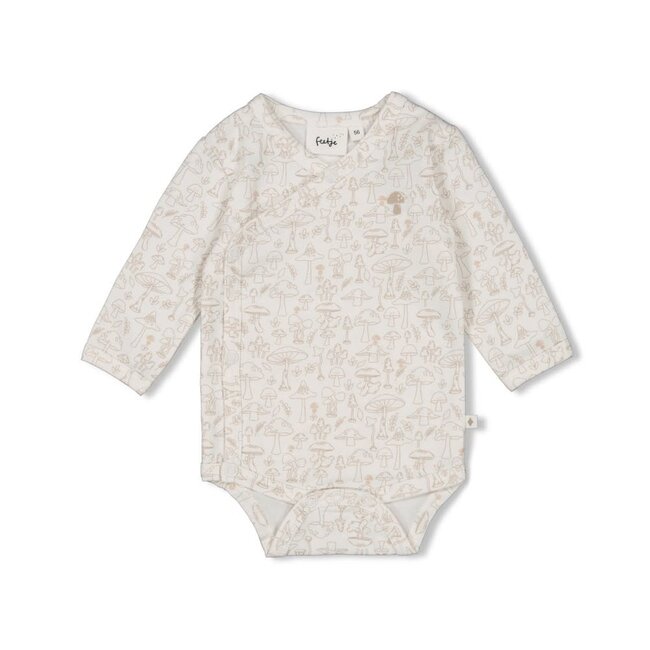 Feetje - Wikkelromper AOP Offwhite - Dear Autumn
