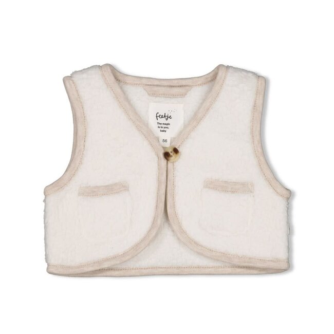 Feetje - Teddy Gilet Offwhite - Dear Autumn