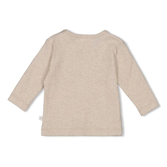 Feetje - Longsleeve Rib Taupe Melange - Dear Autumn
