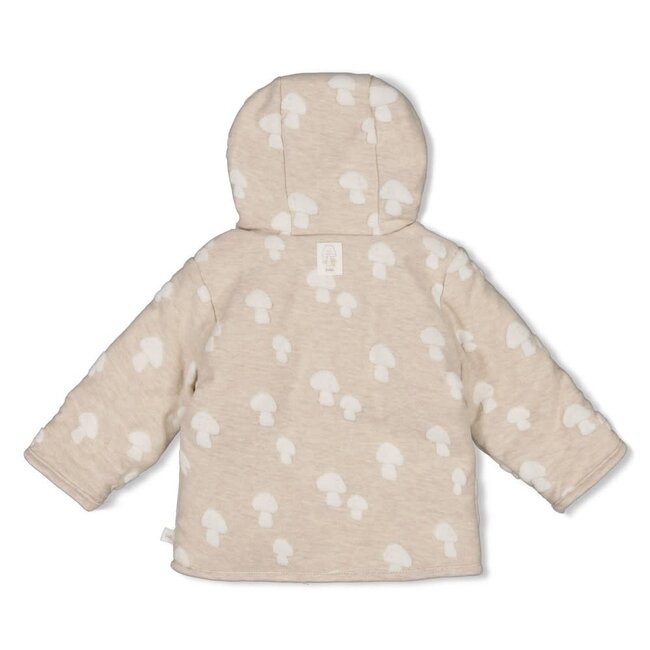 Feetje - Omkeerbaar Jasje met Capuchon AO Taupe Melange - Dear Autumn