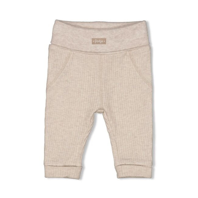 Feetje - Broek Rib Taupe Melange - Dear Autumn