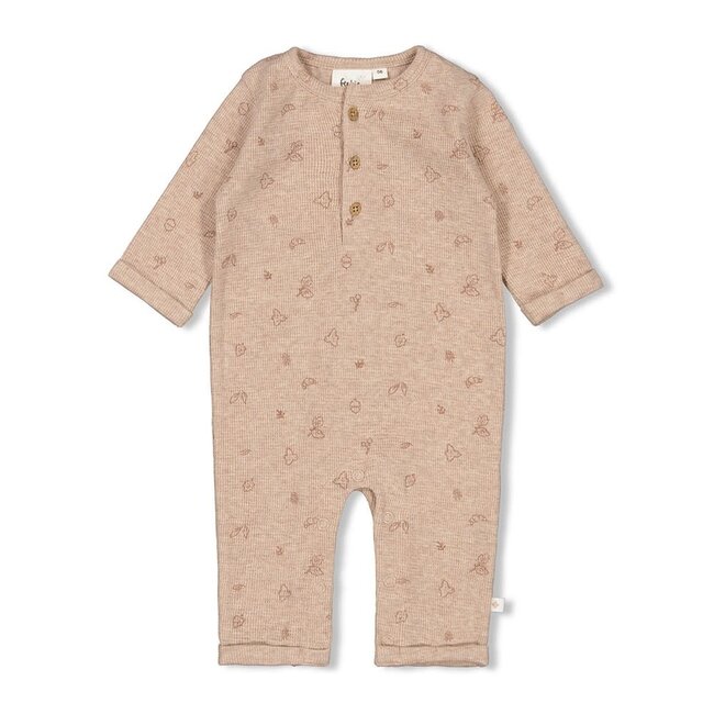 Feetje - Boxpak Rib AOP Hazelnoot Melange - Fall Favorites