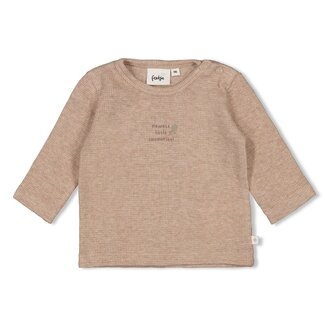 Feetje Feetje - Longsleeve Rib Hazelnoot Melange - Fall Favorites