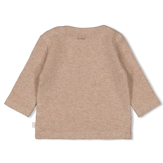 Feetje - Longsleeve Rib Hazelnoot Melange - Fall Favorites