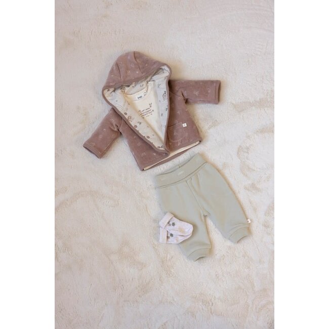 Feetje - Omkeerbaar Jasje Velours met Capuchon Hazelnoot - Fall Favorites