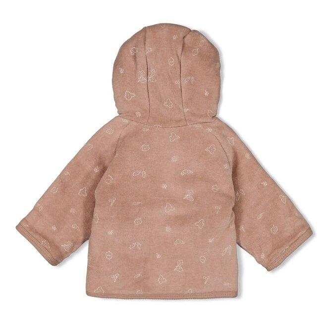 Feetje - Omkeerbaar Jasje Velours met Capuchon Hazelnoot - Fall Favorites