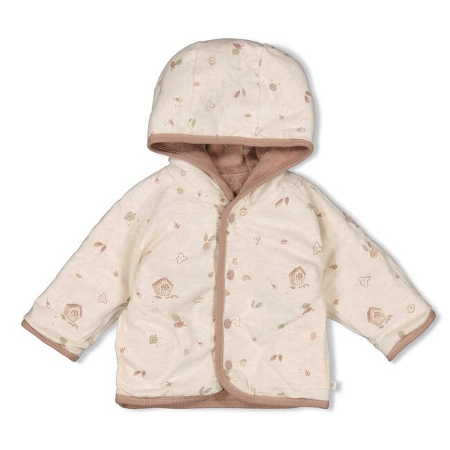 Feetje - Omkeerbaar Jasje Velours met Capuchon Hazelnoot - Fall Favorites