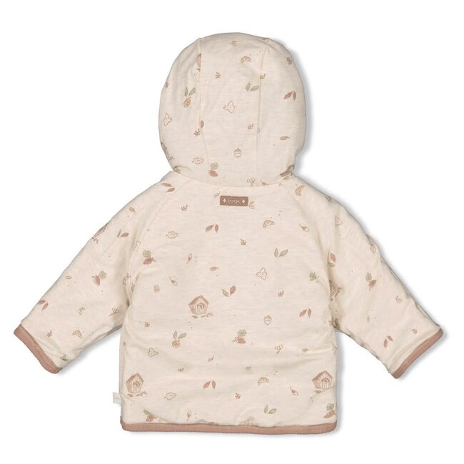 Feetje - Omkeerbaar Jasje Velours met Capuchon Hazelnoot - Fall Favorites