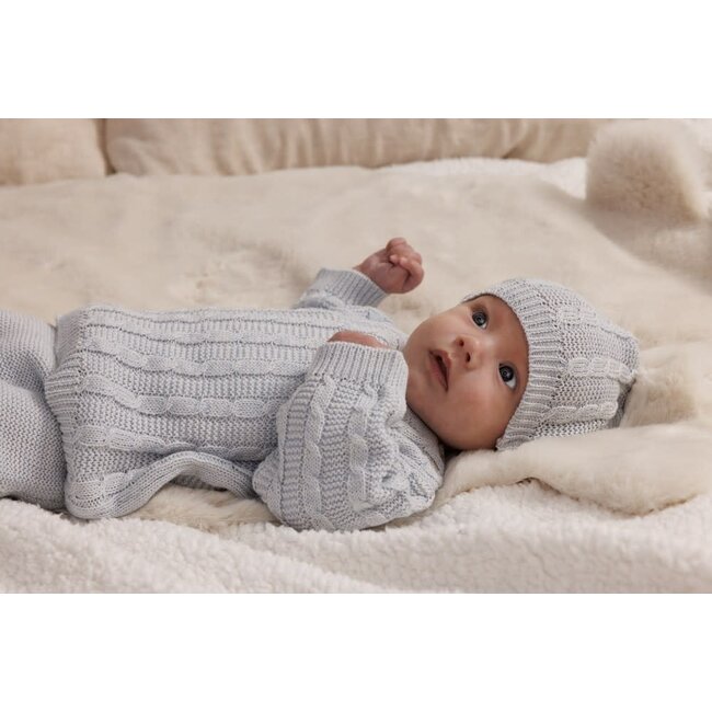 Feetje - Sweater Gebreid Blauw Melange - The Knits