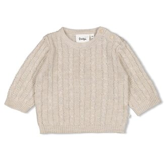 Feetje Feetje - Sweater Gebreid Taupe Melange - The Knits